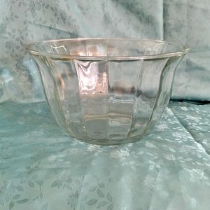 New in box Large Elegance glass salad bowl